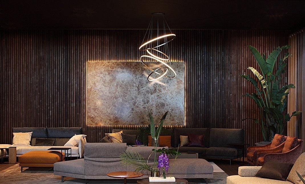 ロホヤのゴールドシャンデリア