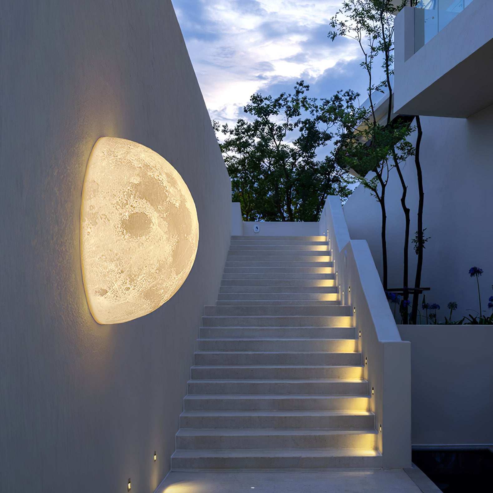 Hemisphere Moon Wall Lamp