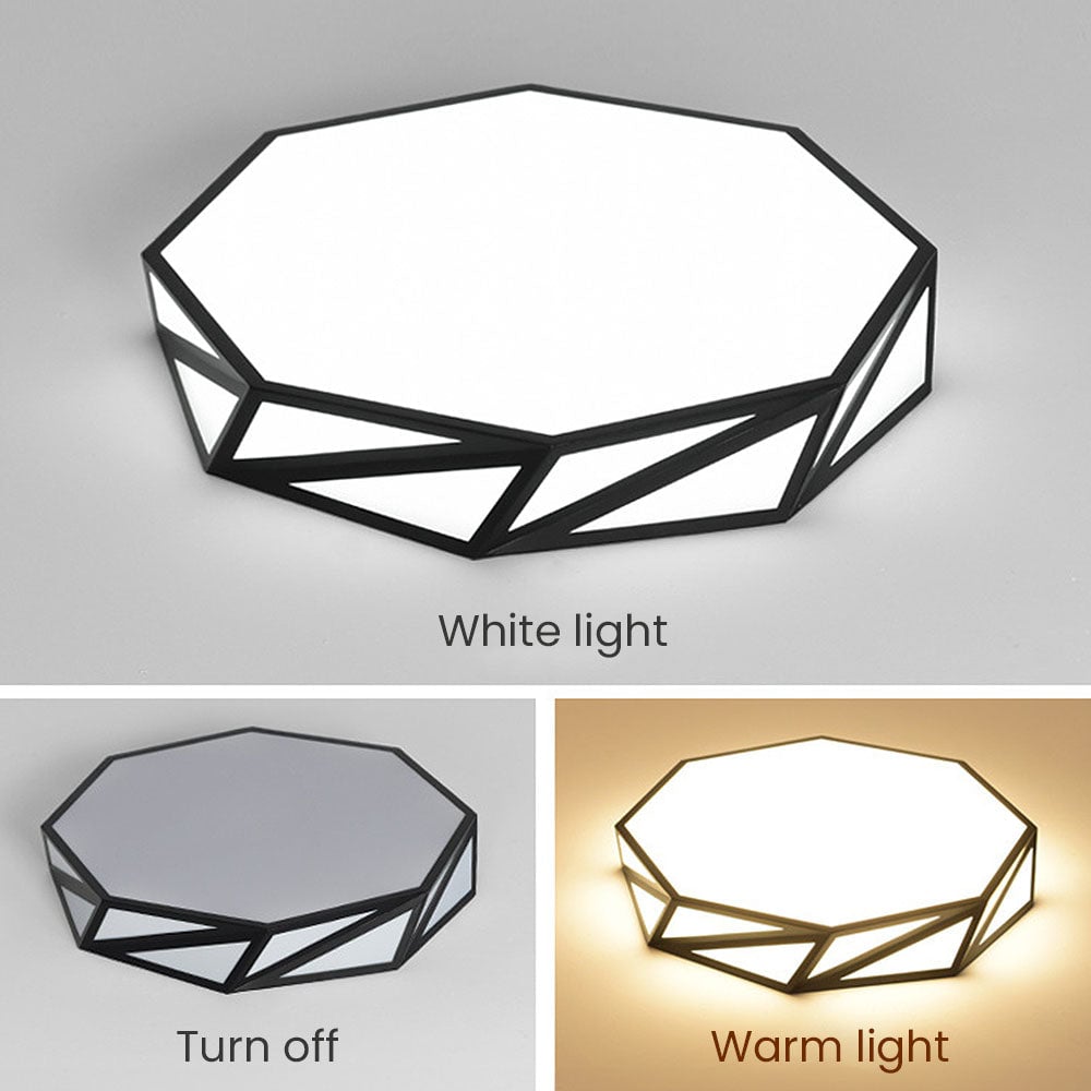 寝室用モダンジオメトリLEDシーリングライト