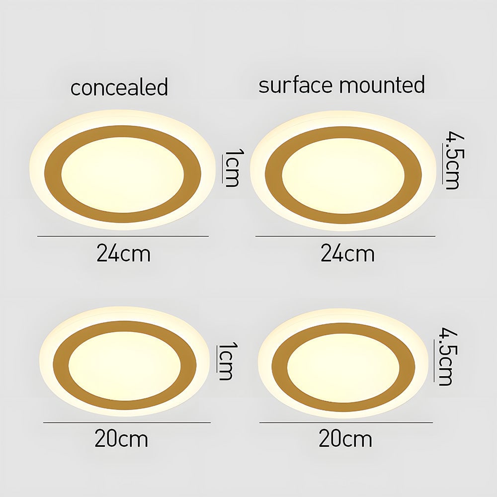 リビングルームに最適なシンプルなデザインのアクリル製フラッシュマウント天井ランプ