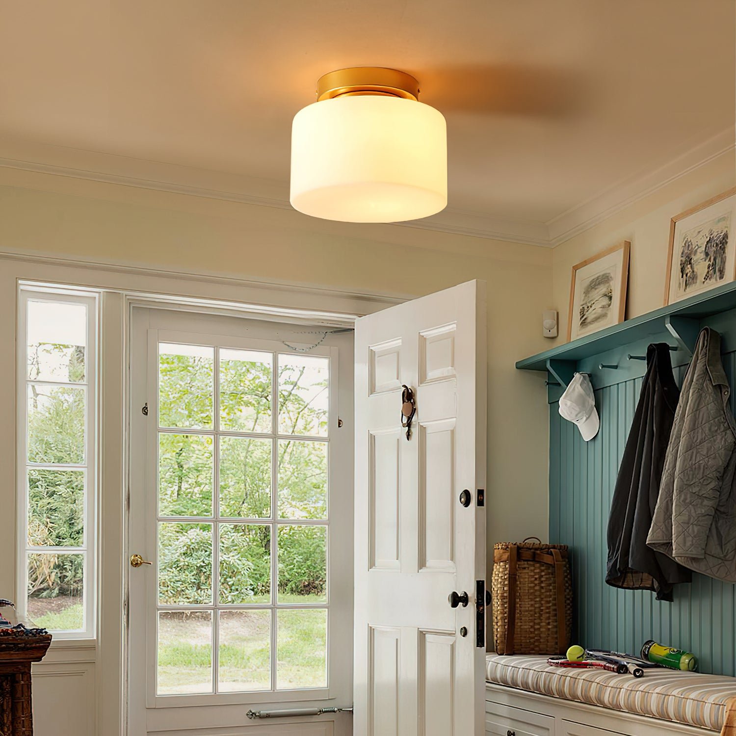 Tatum Glass Ceiling Light