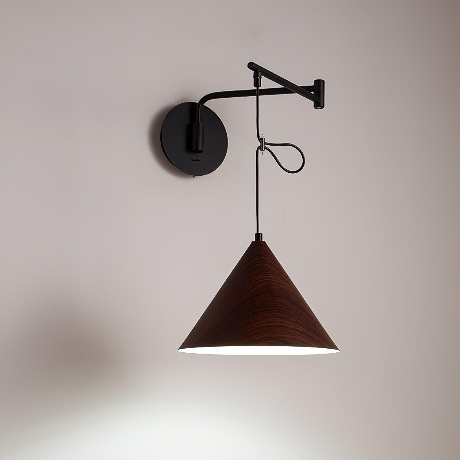 コーンスイングアームウォールランプ