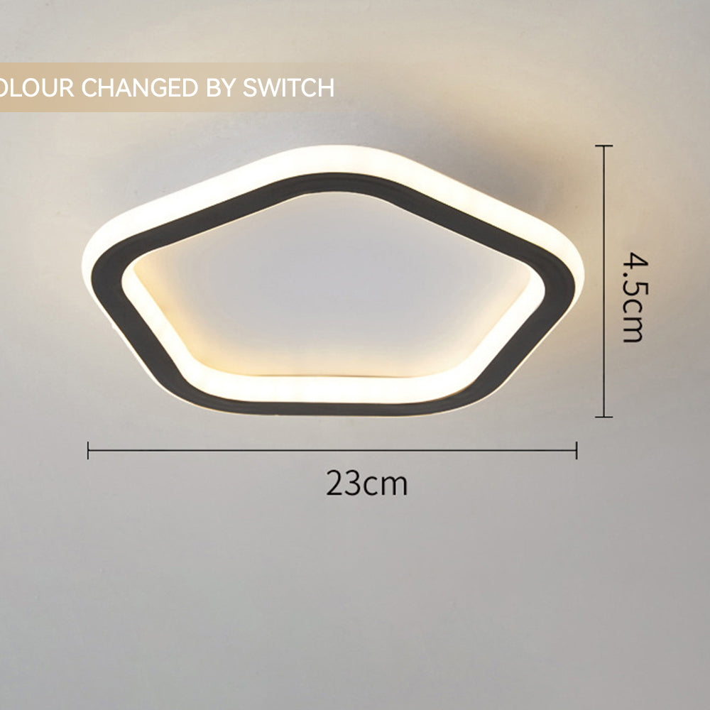 寝室に最適なモダンな鉄製LEDシーリングライト