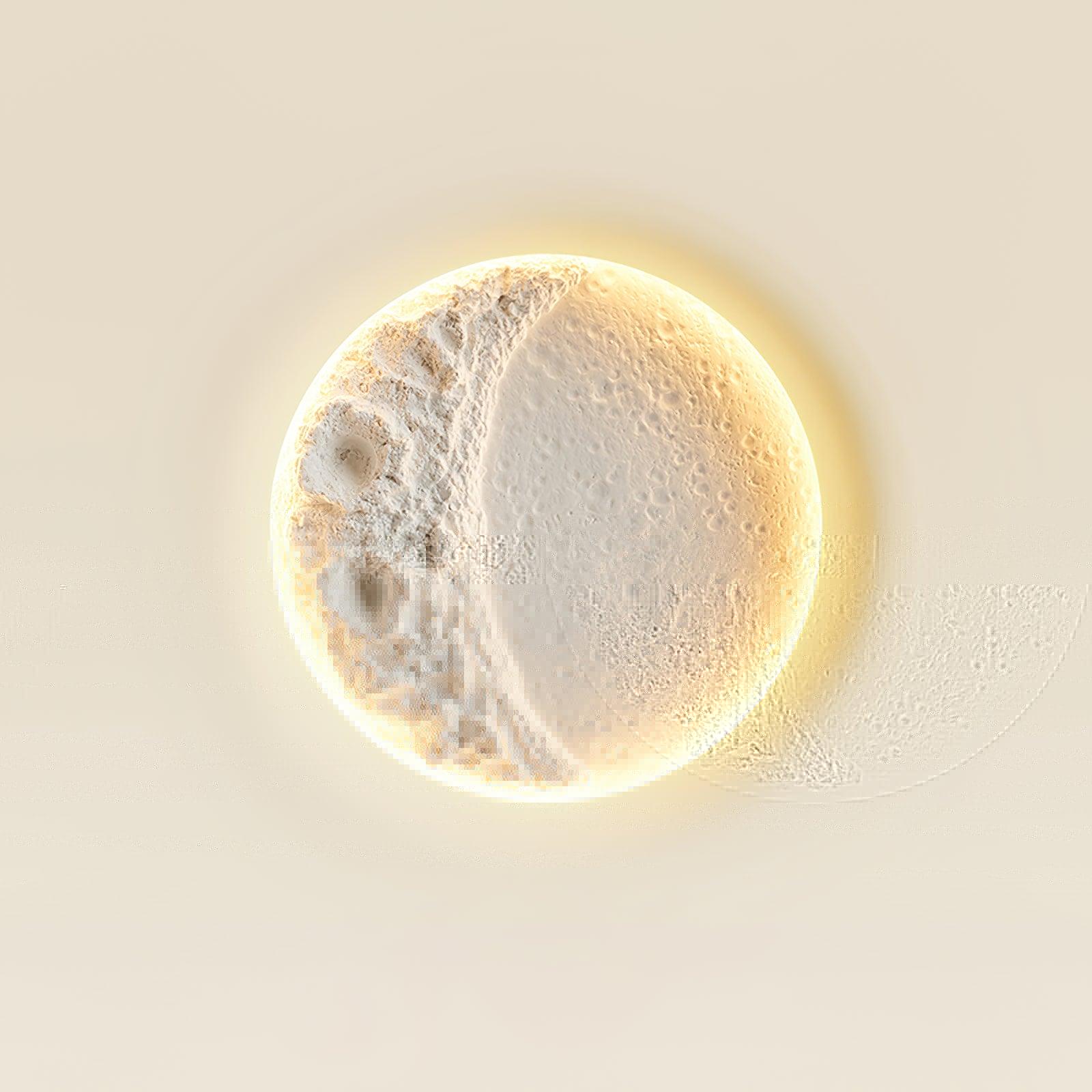 石膏ムーンウォールランプ