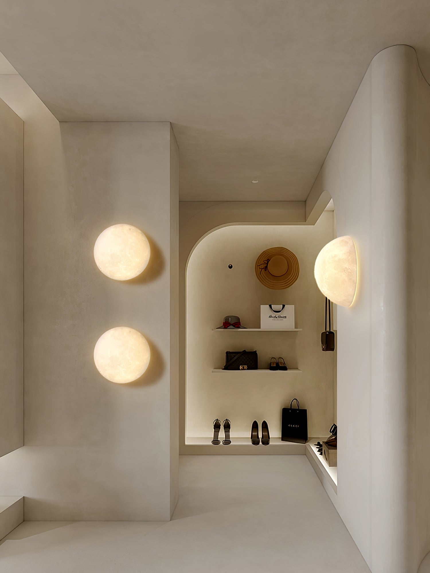 Hemisphere Moon Wall Lamp