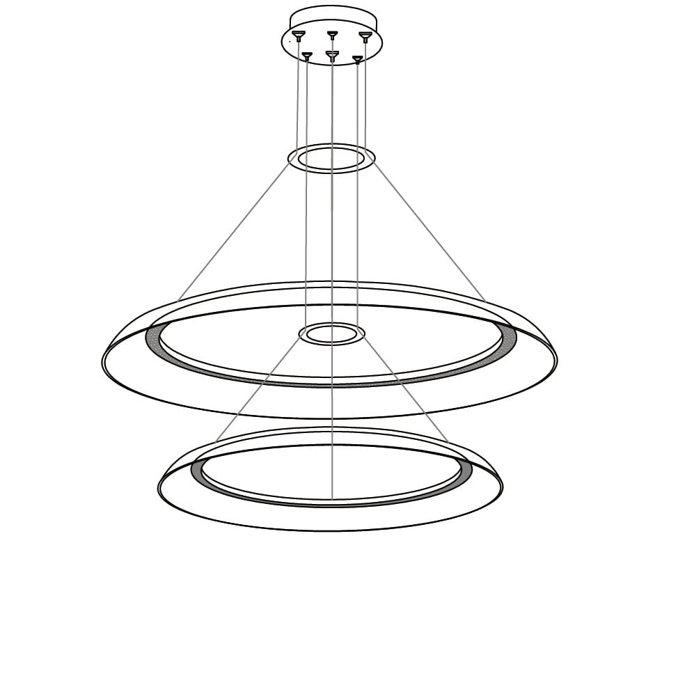 グラデーションサークルシャンデリア