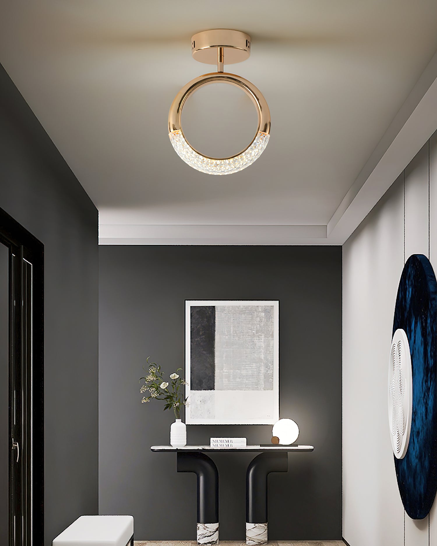 光沢のあるイヤリングの天井ランプ