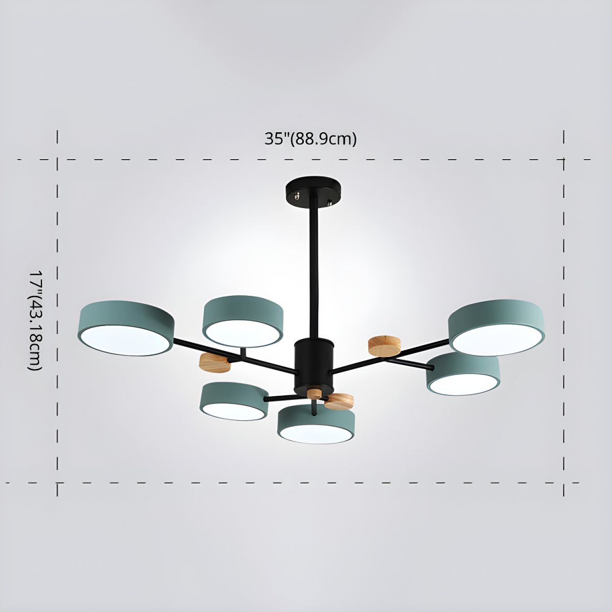 リビングルームに最適なモダンなアクリル製LED吊り下げライト