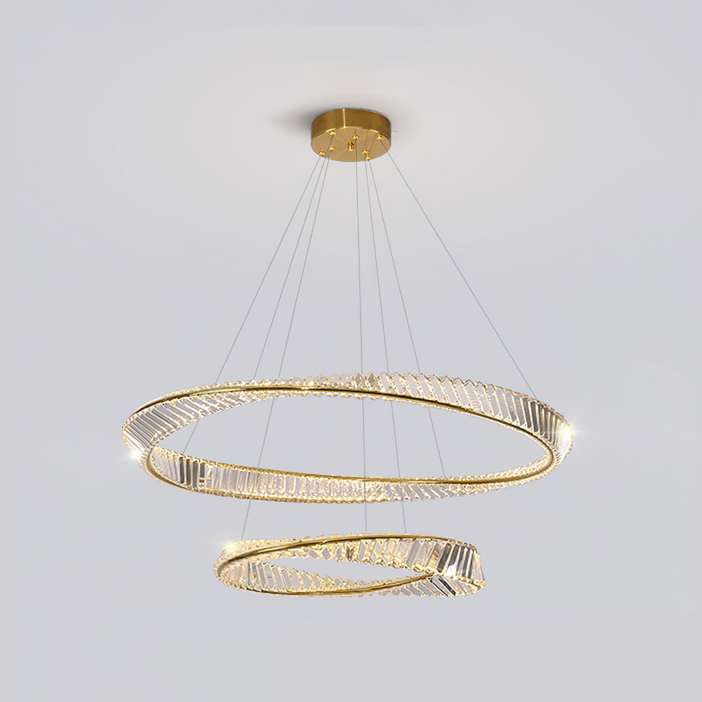 Ous クリスタル リング シャンデリア