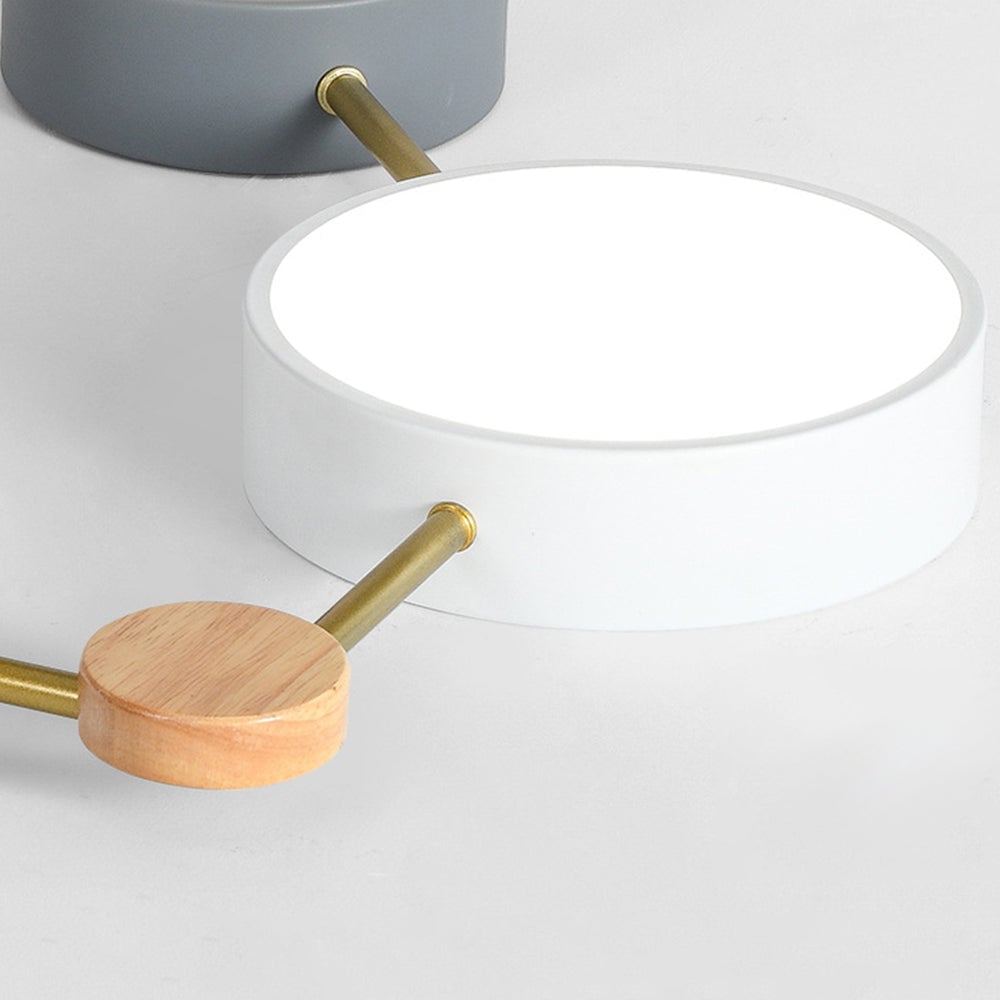 北欧クリエイティブ マルチヘッド LED ホワイトシーリングライト