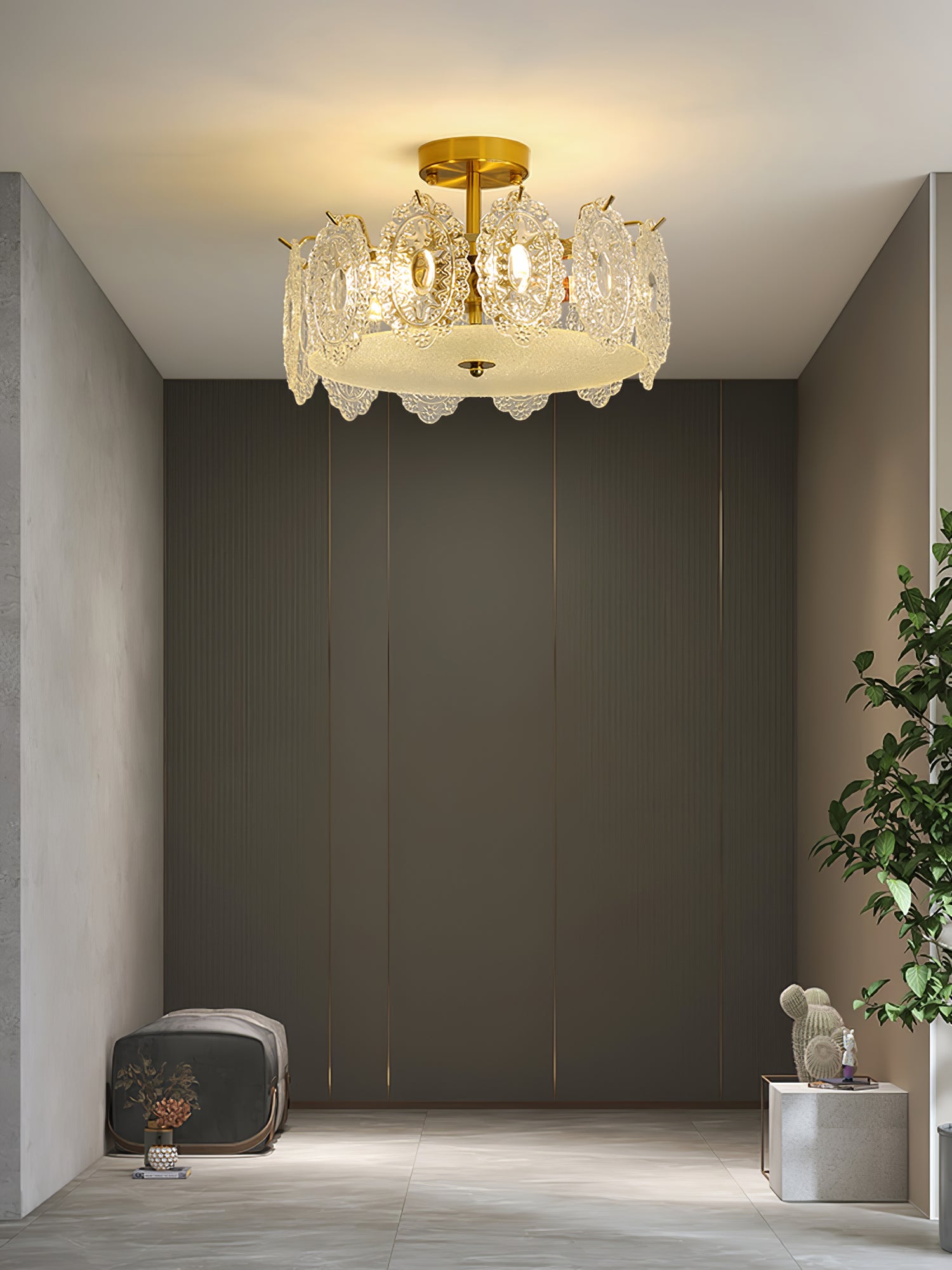 ドラムクリスタルシャンデリア