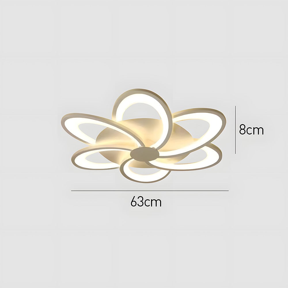 モダンデザインの花形の白い寝室用シーリングライト