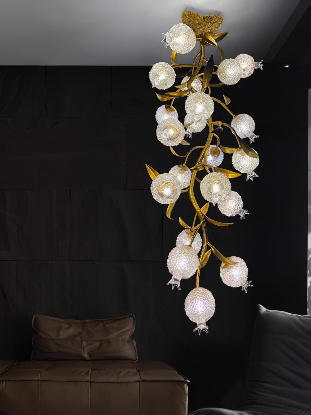 ザクロ真鍮シーリングランプ