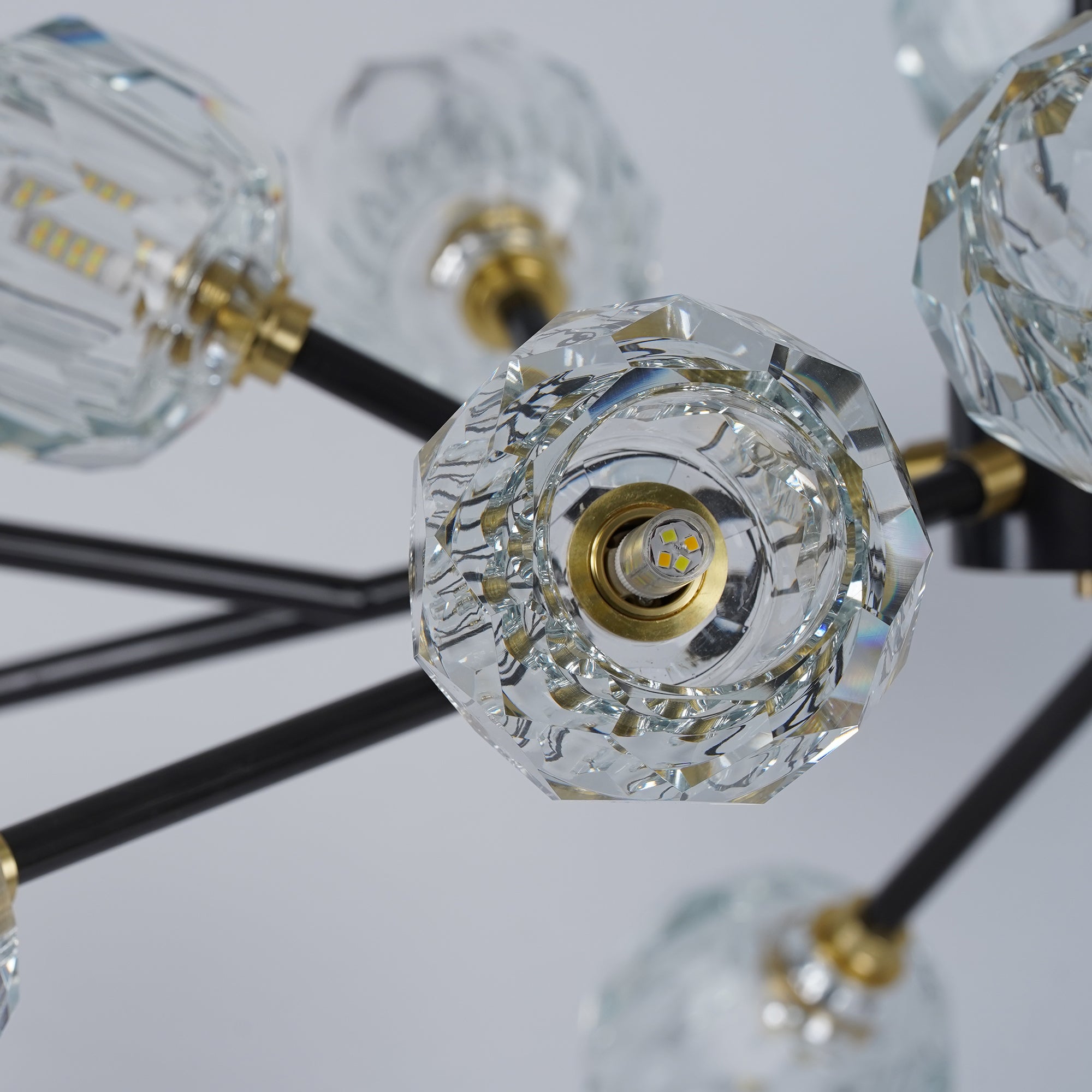 Crystal Ball Round Cluster Chandelier