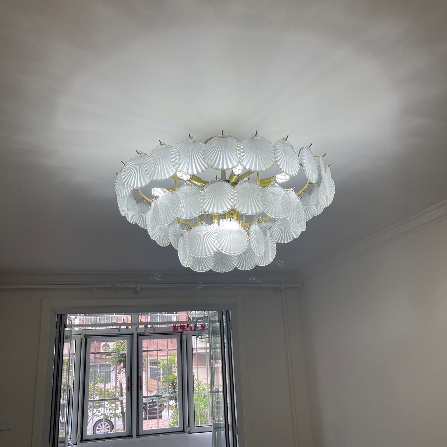 Shell Glass chandelier