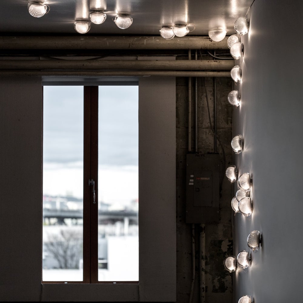 White-Clear Glass Wall Lamp