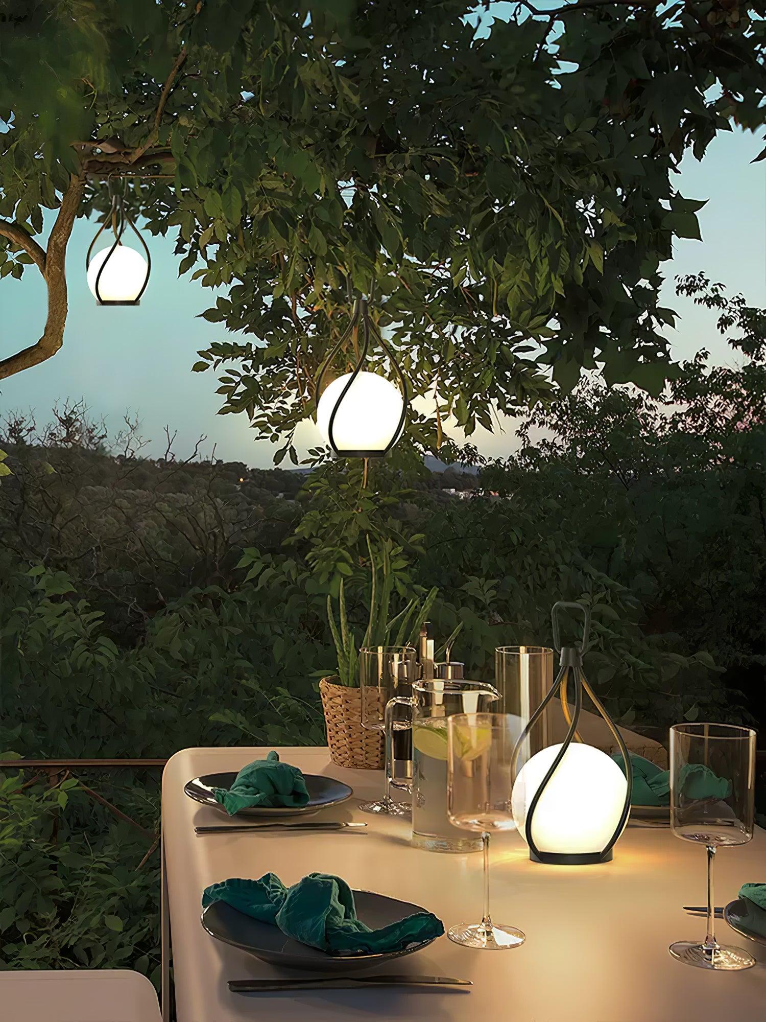 エクリッセ オーブ ランタン 充電式テーブルランプ