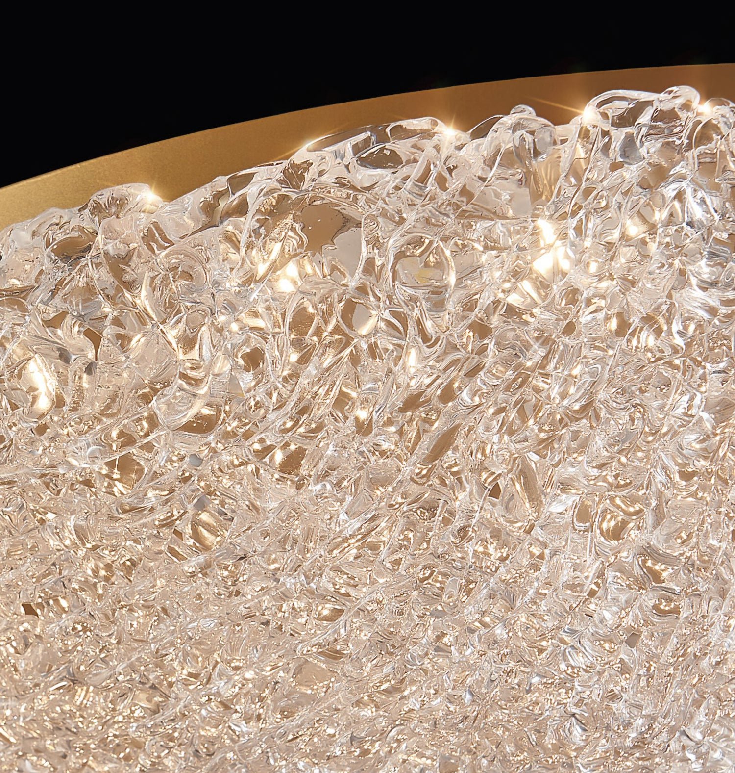 Crystal Wave Ceiling Light