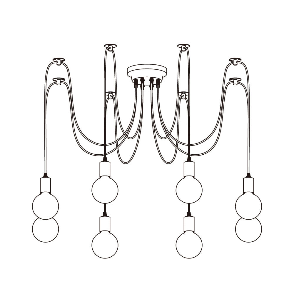 スパイダー天井シャンデリア