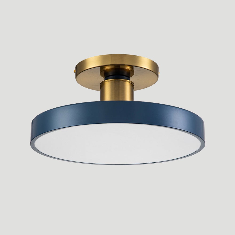 シンプルなブルーの寝室用LEDシーリングライト