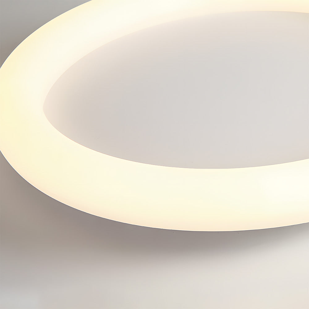 ミニマルな北欧風ホワイトLEDシーリングライト（リビングルーム用）