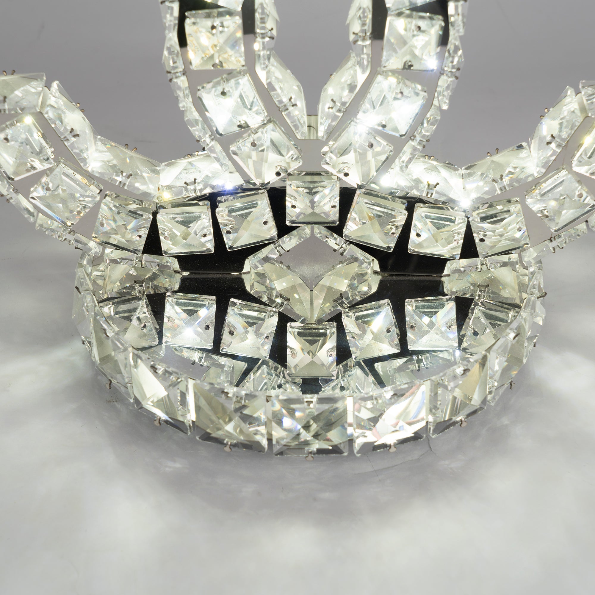 ステンレススチールクリスタルテーブルランプ