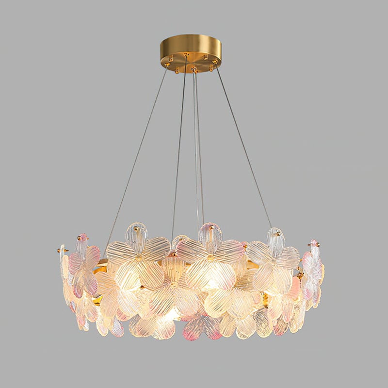Charlotte Glass Flower Chandelier