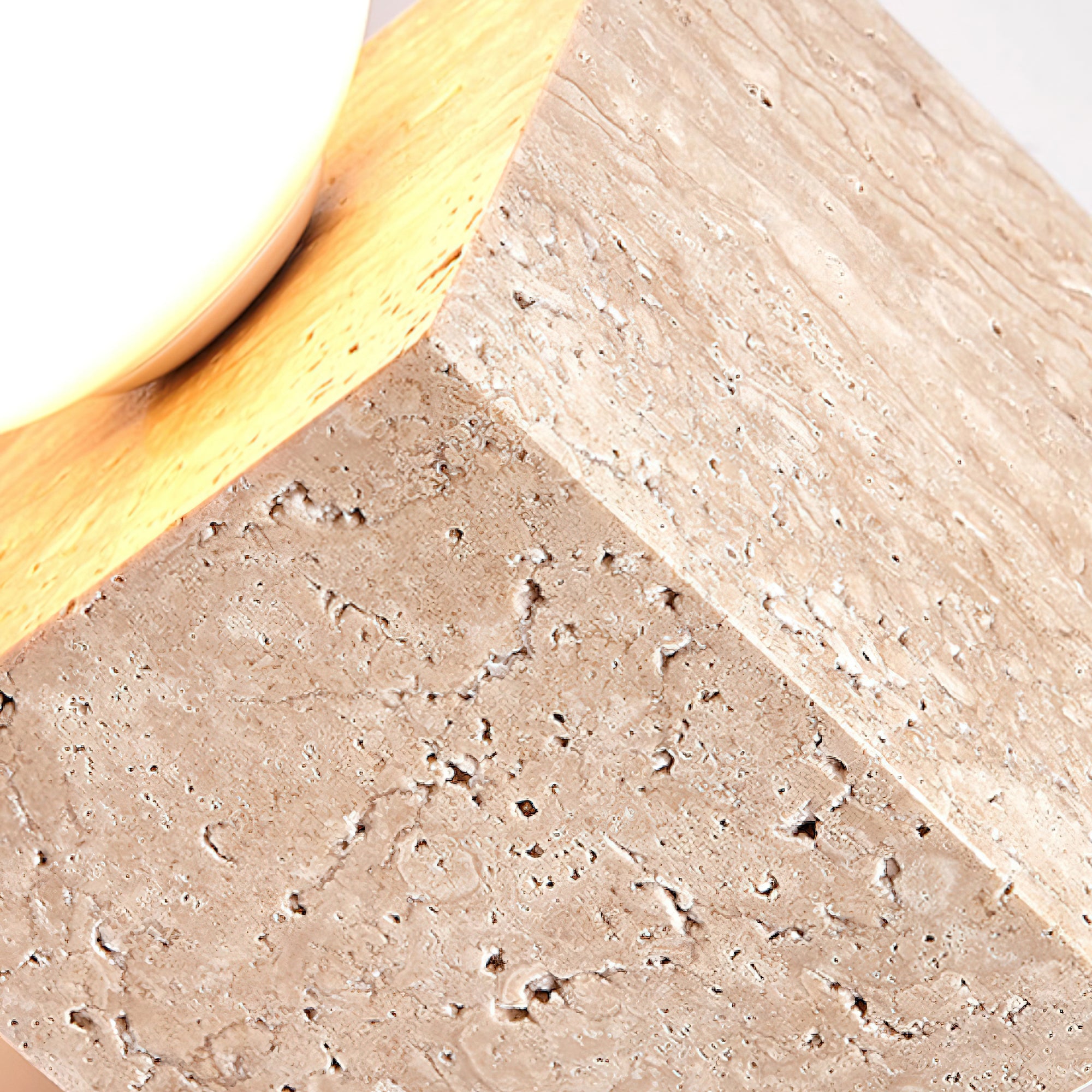 キューブストーンテーブルランプ