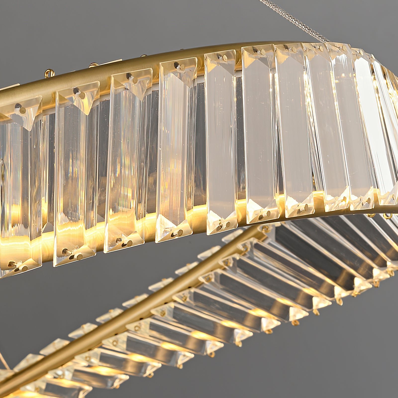 Ous クリスタル リング シャンデリア