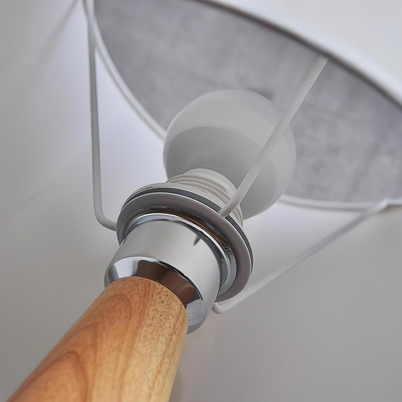 木製花瓶テーブルランプ