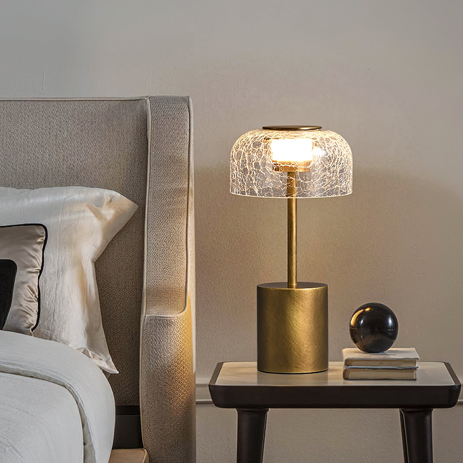 クラックル内蔵バッテリーテーブルランプ