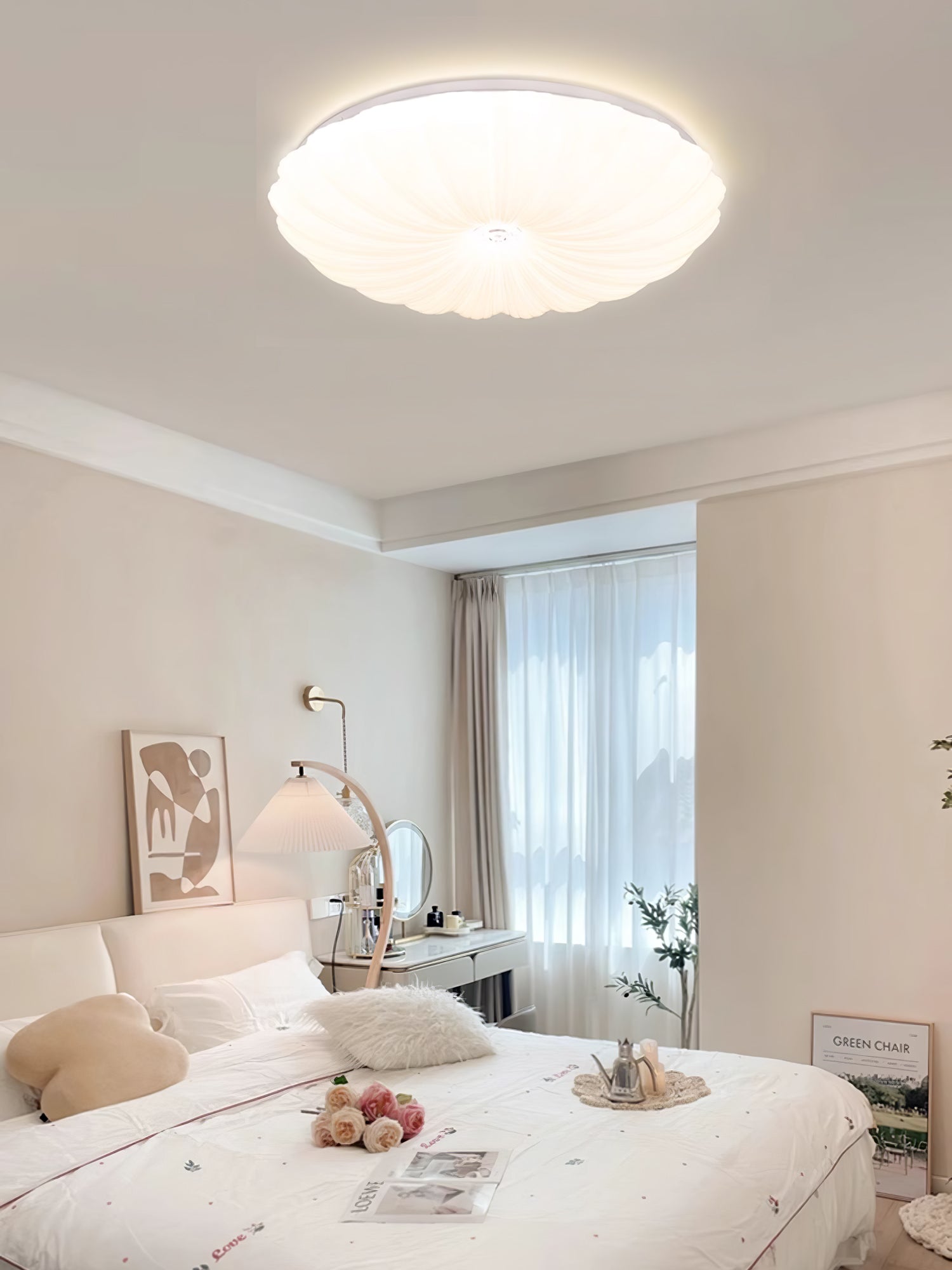 アクリルシェルラウンドシーリングランプ