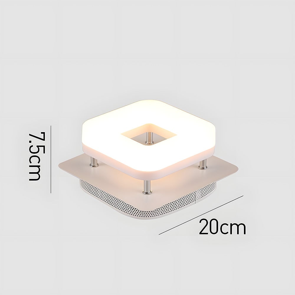 モダンなスクエアアクリルLED廊下天井ライト