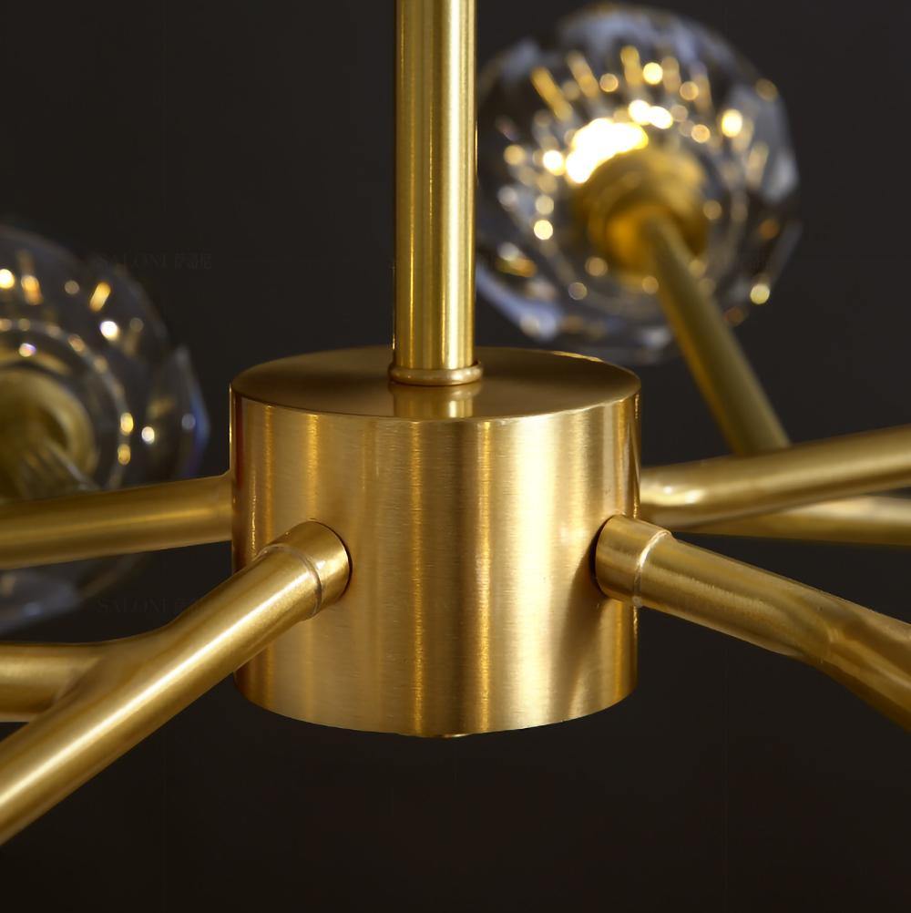 クリスタルボールラウンドクラスターシャンデリア