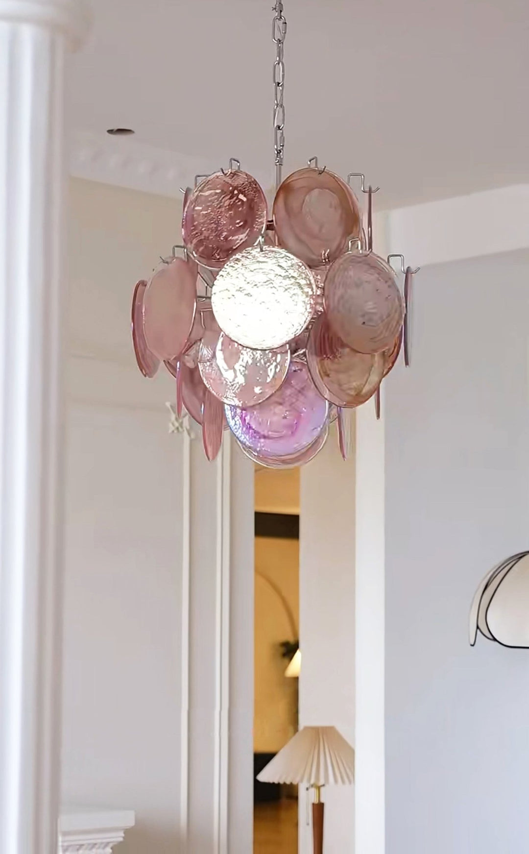 Loire Valley Glass Chandelier