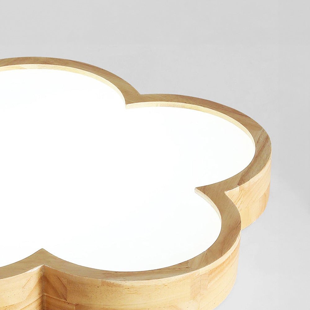 寝室用 Wabi-Sabi ウッドフラワー LED シーリングライト