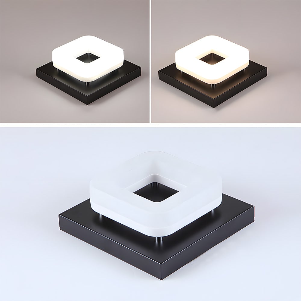 モダンなスクエアアクリルLED廊下天井ライト