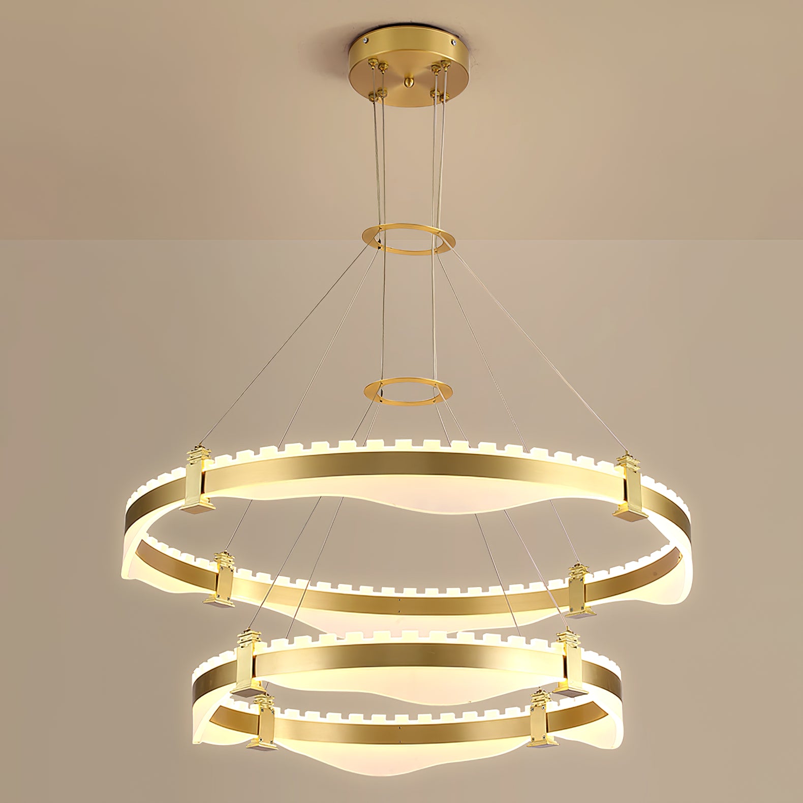 Ring Metallic Chandelier