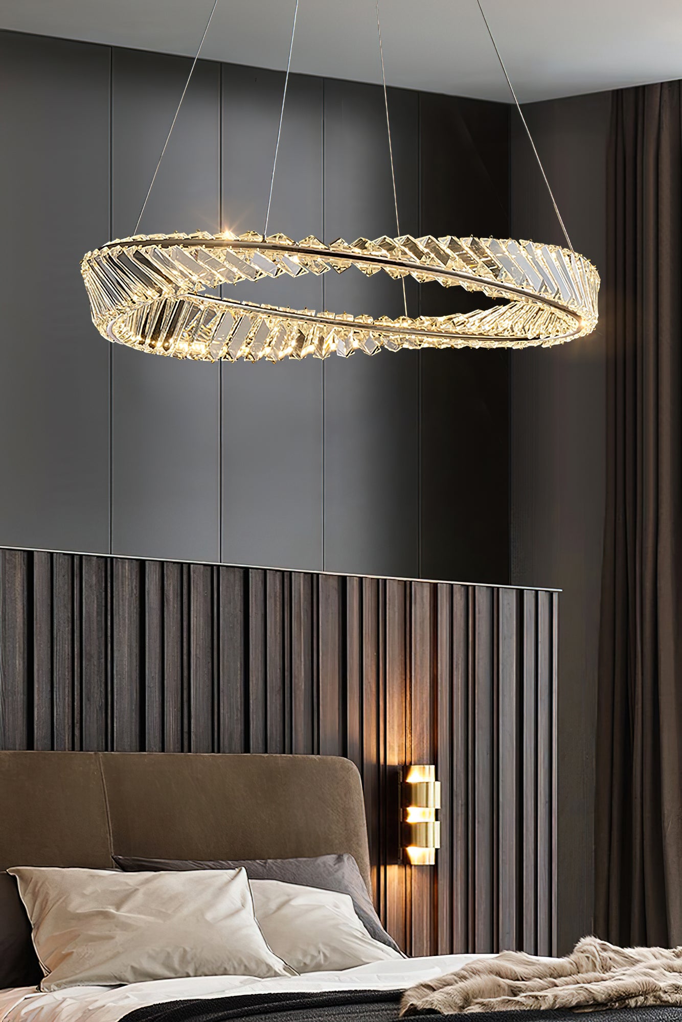 Ous クリスタル リング シャンデリア