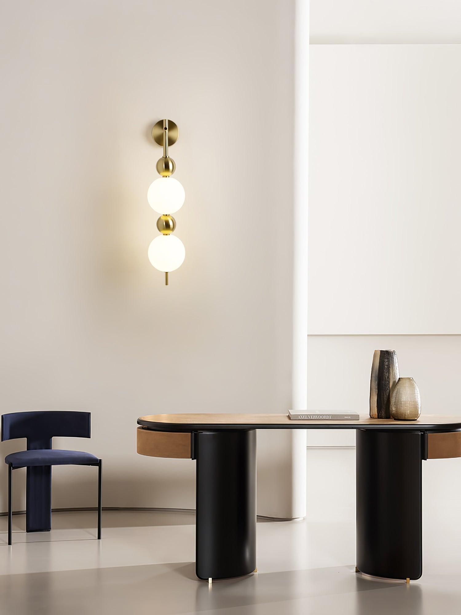 砂糖漬けのホーズ ストリング真鍮ウォールランプ