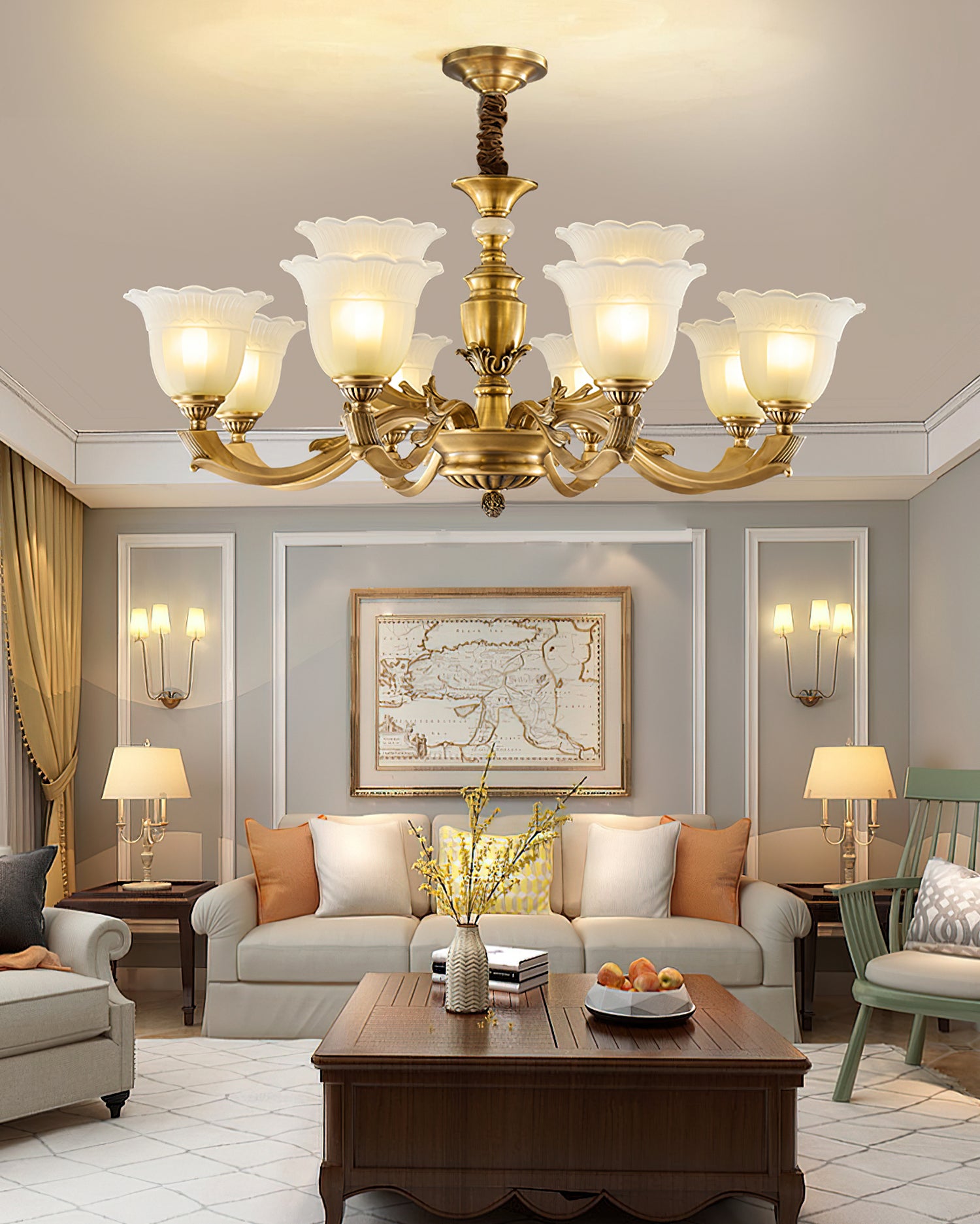 Pannon Floral Chandelier