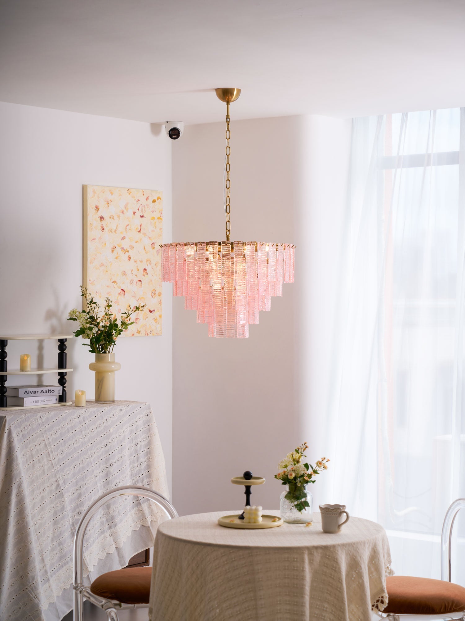Opalora Pink Chandelier