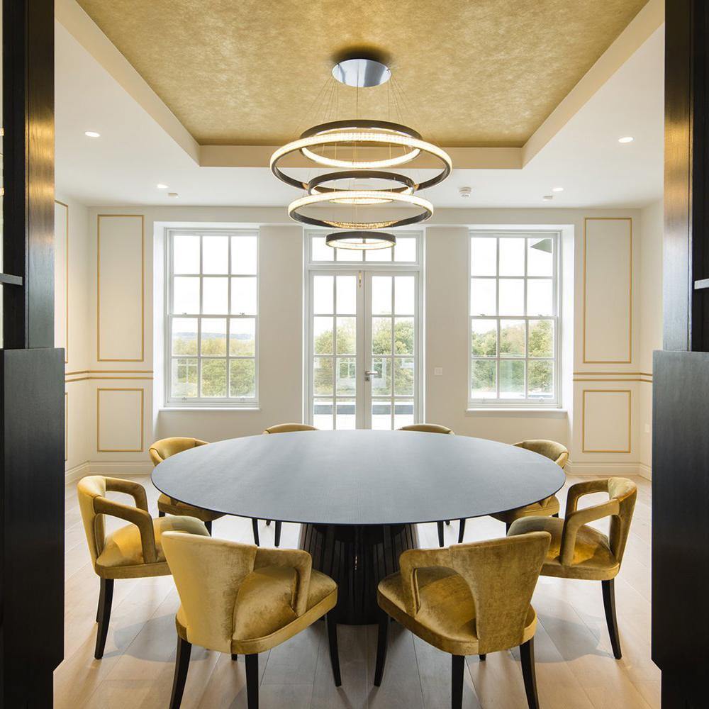 リングアート階段シャンデリア