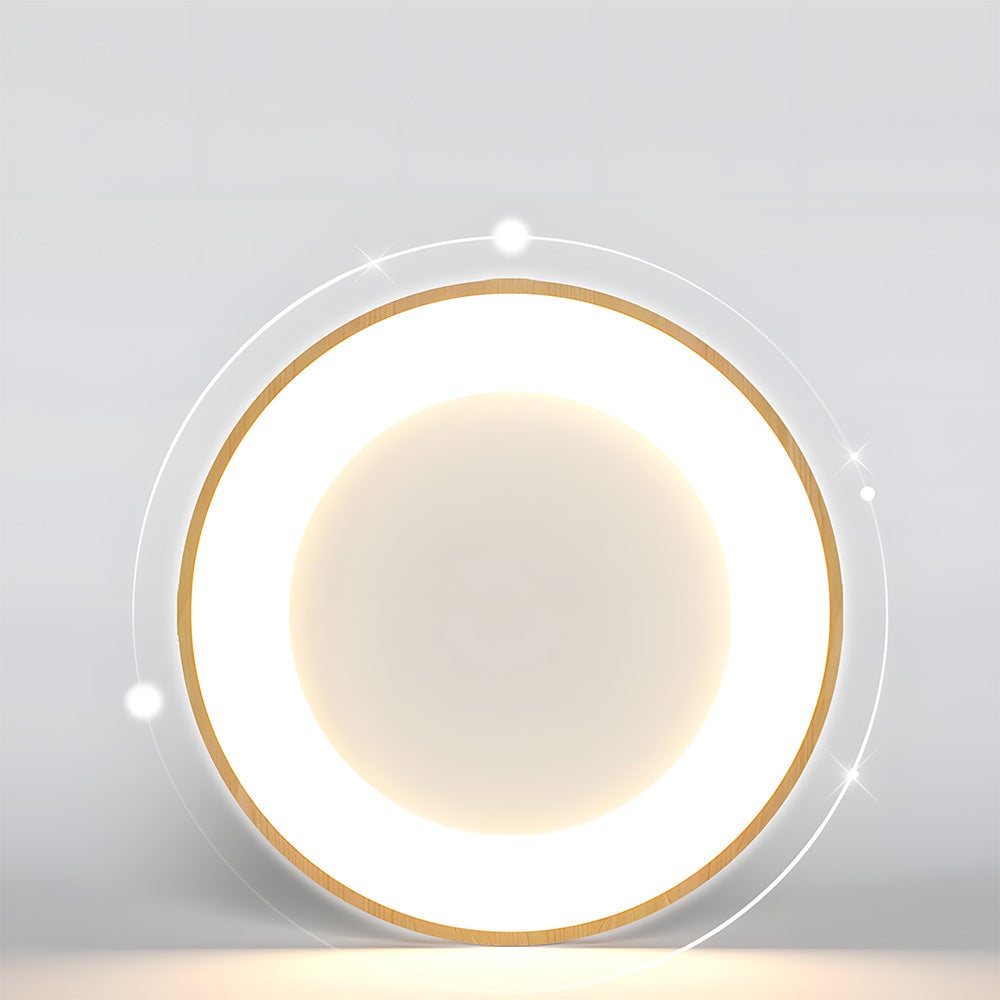 寝室に最適な、モダンでシンプルな鉄製の円形天井照明器具