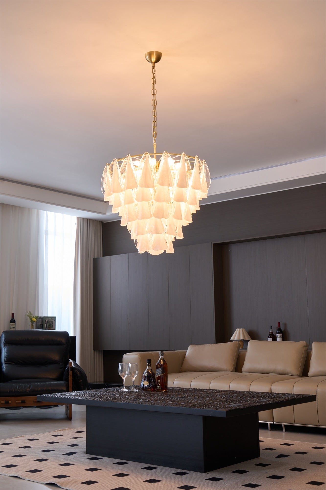 Lunara White Chandelier
