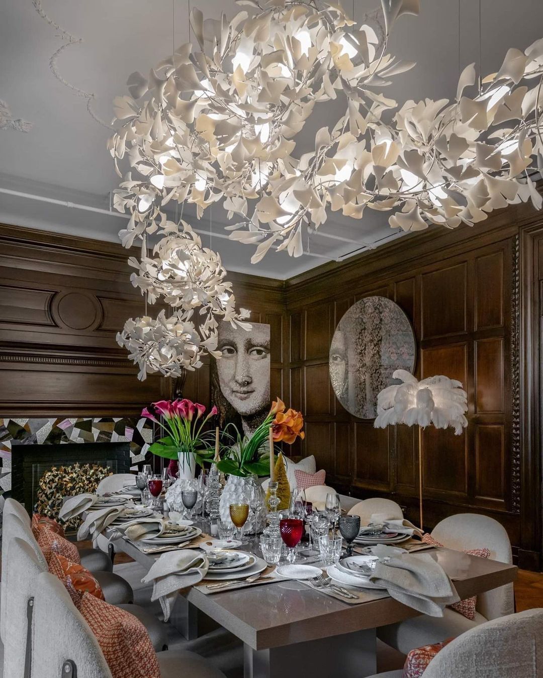 Gingko Chandelier B