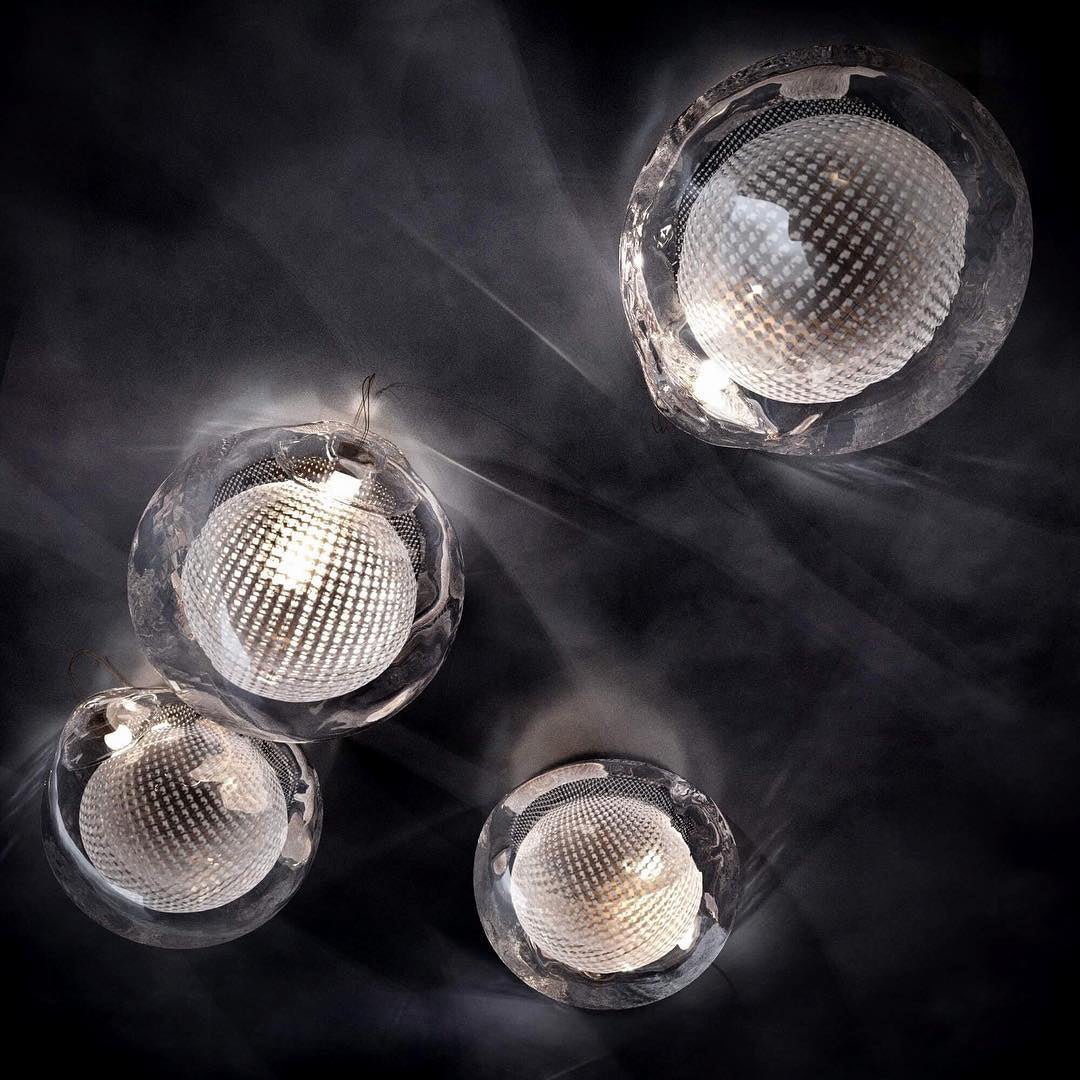 White-Clear Glass Wall Lamp