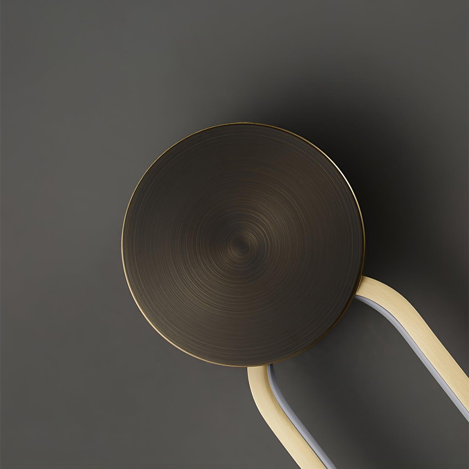 シンプルな楕円形の壁取り付け用燭台