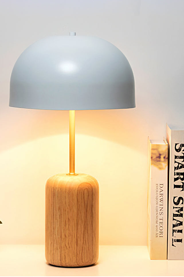 ウッドマッシュルームテーブルランプ
