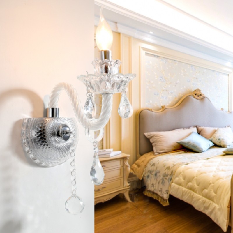 キャンドルスティッククリスタルウォールライト